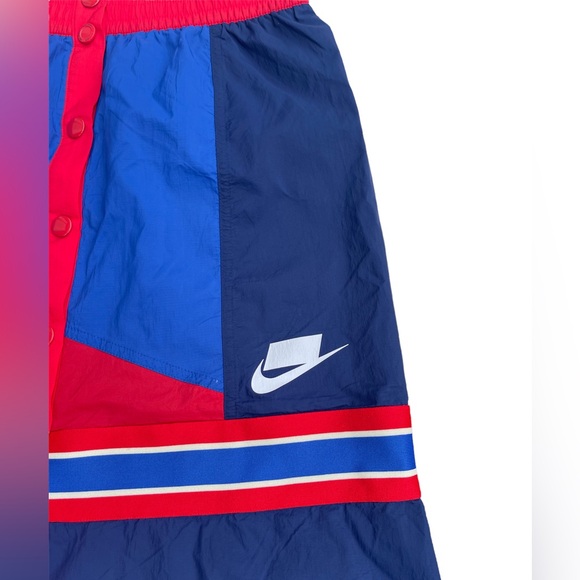 Nike Sportswear Skirt Blue Void Color Block Midi Women's Sz S Streetwear - Picture 3 of 7